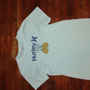 Hurley Kids White Graphic T-Shirt